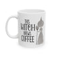 Watercolor "This Witch Brews Coffee" Ceramic Mug, (11oz, 15oz)