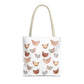 Watercolor Scattered Chickens Tote Bag