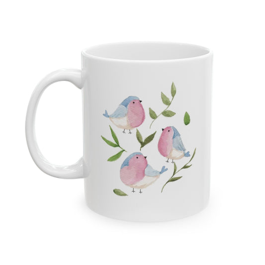 Watercolor Bluebird Ceramic Mug