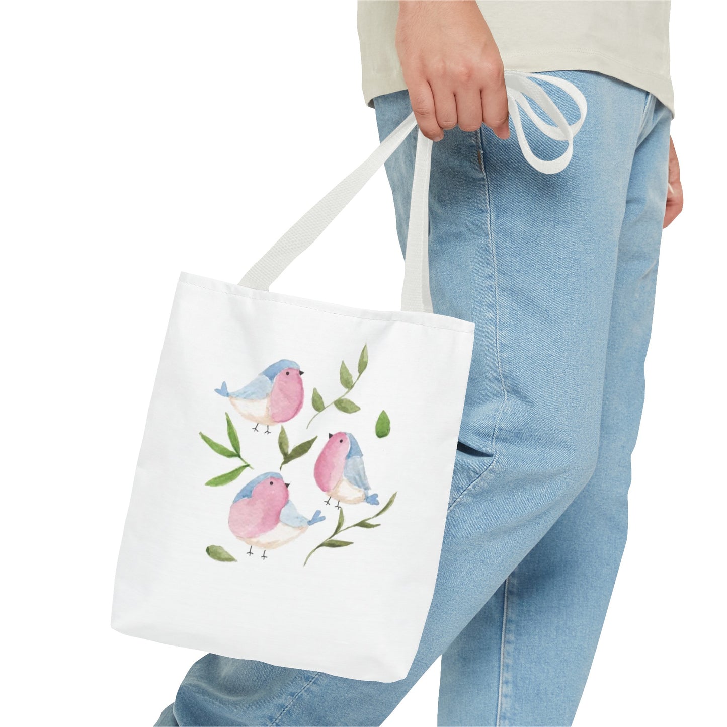 Watercolor Bluebird Tote Bag