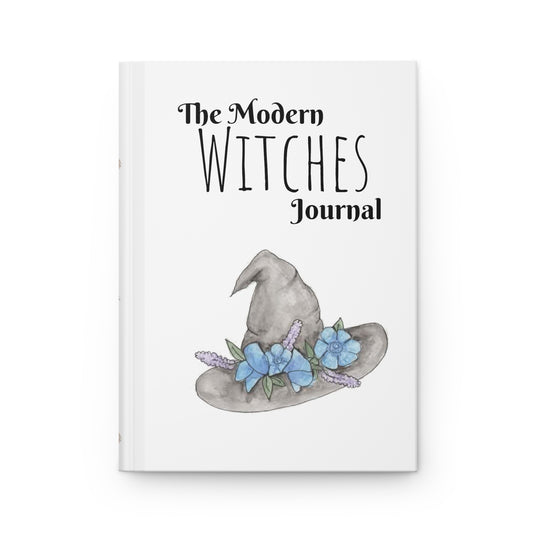 Watercolor The Modern Witches Hardcover Journal - Hat