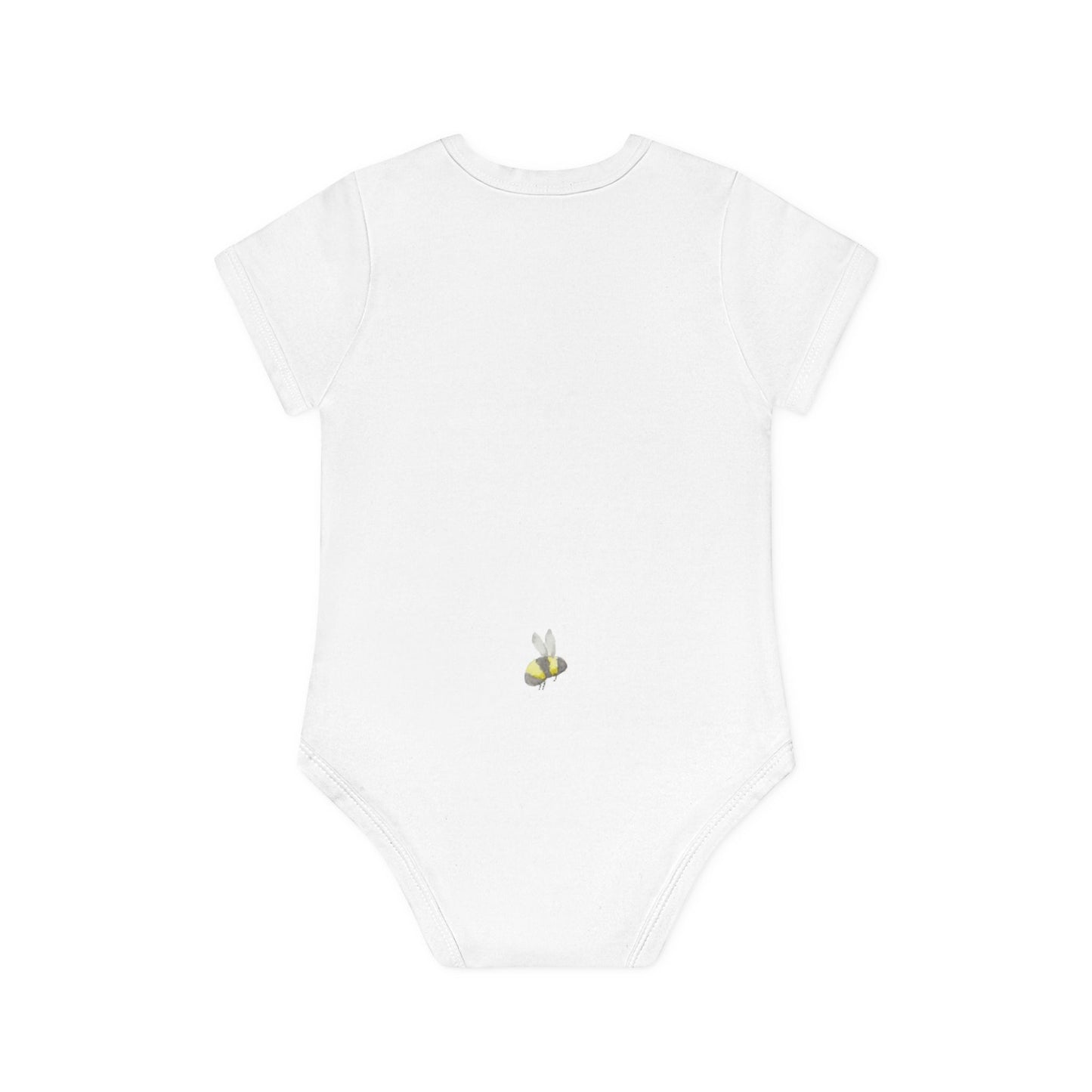 *Special Order* Daisies and Bees Baby Organic Short Sleeve Bodysuit