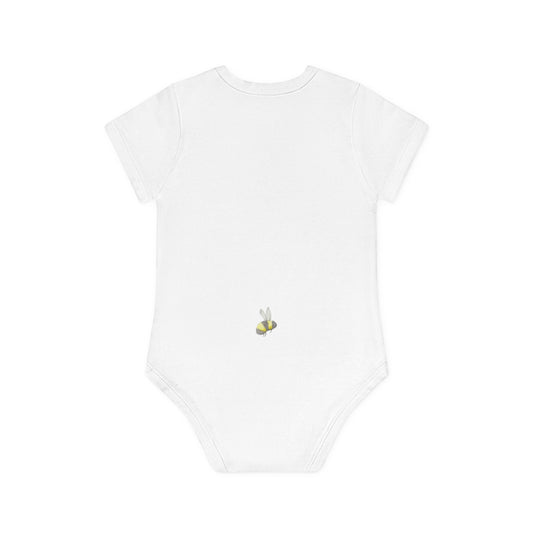 *Special Order* Daisies and Bees Baby Organic Short Sleeve Bodysuit