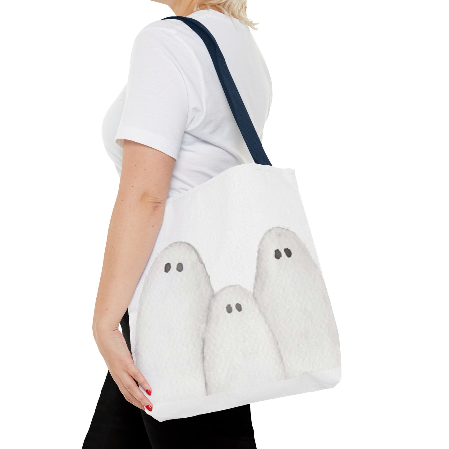 Halloween Watercolor Ghosts Tote Bag