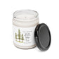 Watercolor Pine Trees Scented Soy Candle, 9oz