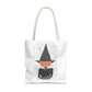 Halloween Watercolor Pumpkin Witch Tote Bag