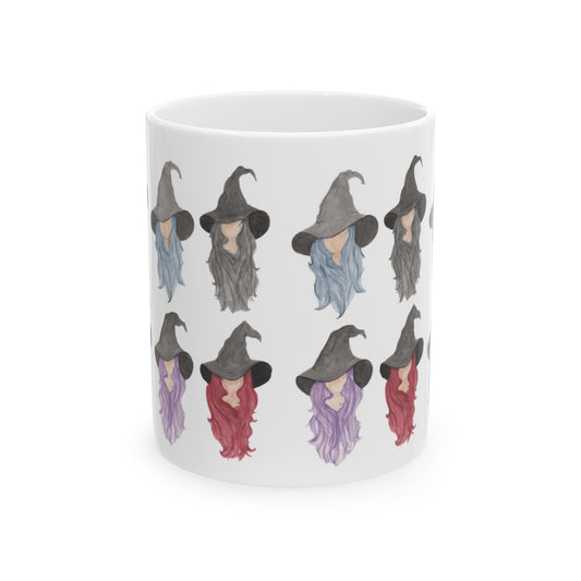 Watercolor Four Witchy Sisters Ceramic Mug