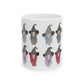 Watercolor Four Witchy Sisters Ceramic Mug