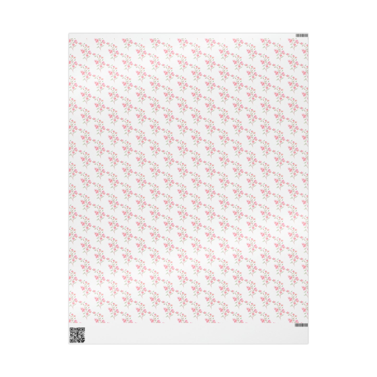 Watercolor Pink Floral Wrapping Paper